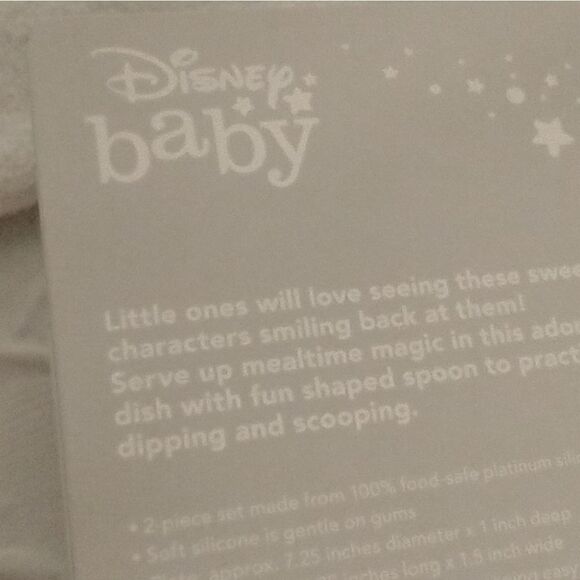 Disney Baby Silicone Plate and Spoon - Picture 3 of 4